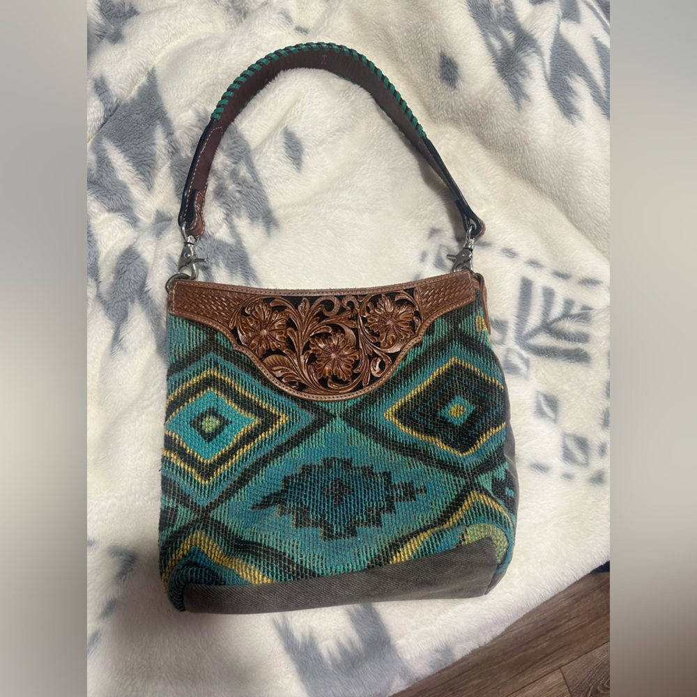 Myra Bag Western Style Shoulder Bag with Custom Leather Strap